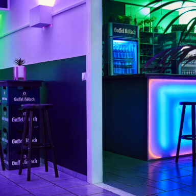 Bild der Bar in der Kickerfabrik Köln, NoPro Kickern, der Location für Kickern in Köln