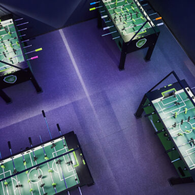 Bild aus der Kickerfabrik Köln, Tischfußball Location für Kickerturnier, NoPro Kickern, DYP, Offenes Doppel in Köln